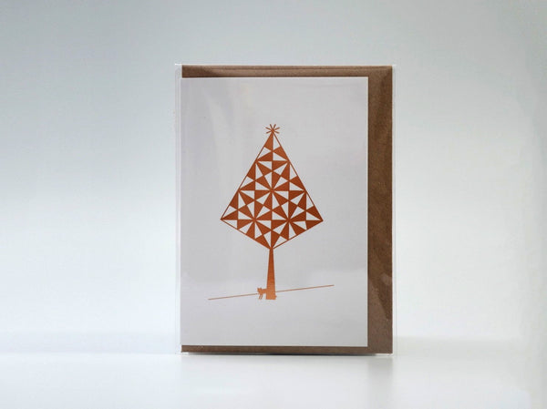Mini Copper Tree with Fox