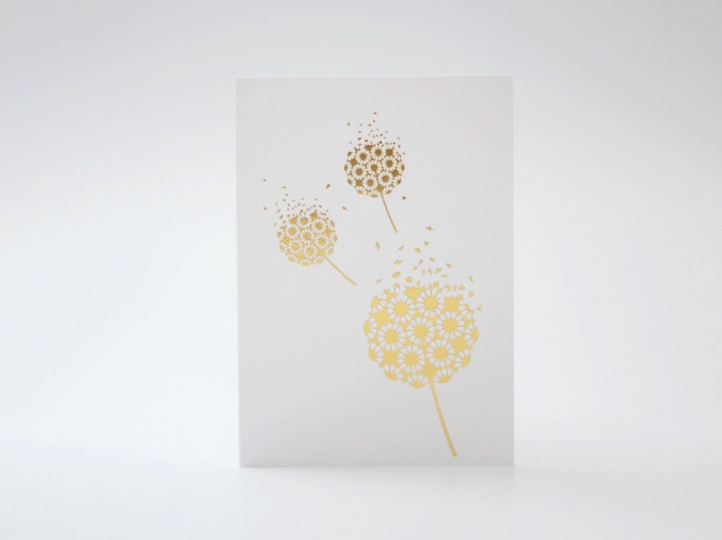 Mini Fleeting Card Gold Foil