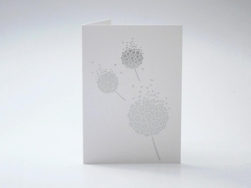 Mini Fleeting Card Silver Foil