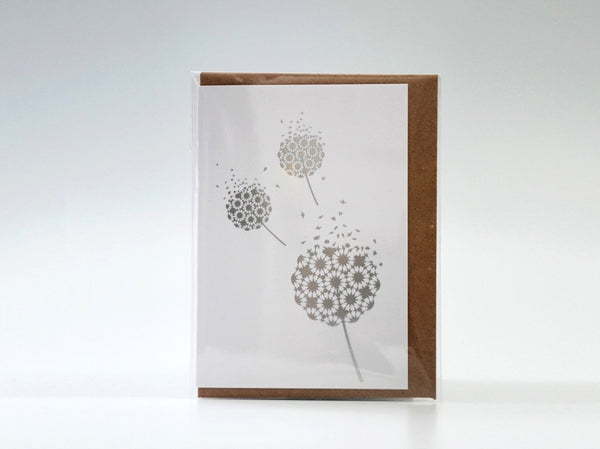Mini Fleeting Card Silver Foil