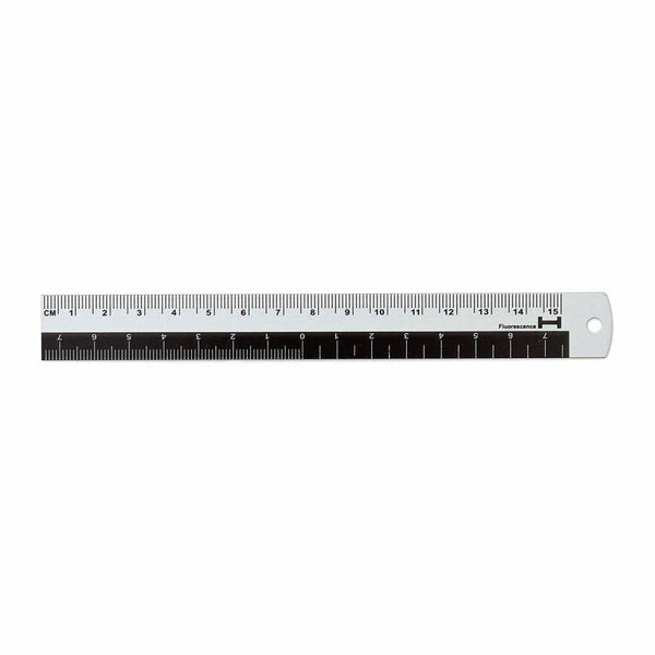 Hightide Aluminium Ruler 15cm - Blue