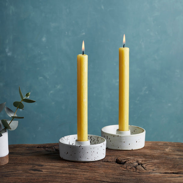 Ochre Dinner Candles Gift Pack of 6