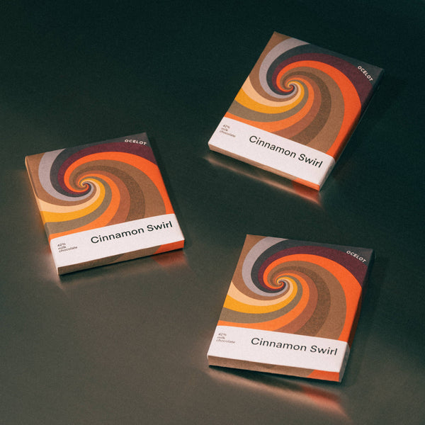 Cinnamon Swirl - 42% Milk Chocolate & cinnamon bun bar, 70g