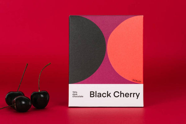 Black Cherry - 70% dark chocolate bar, 70g