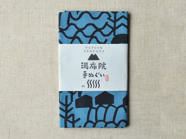 Hand Dyed Tenugui by Yotsume - Yufudake Volcano