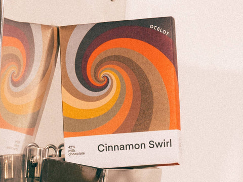 Cinnamon Swirl - 42% Milk Chocolate & cinnamon bun bar, 70g