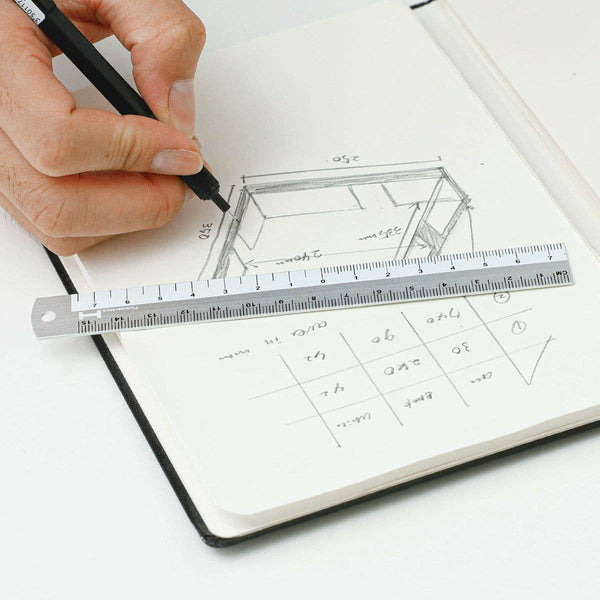 Hightide Aluminium Ruler 15cm - Blue