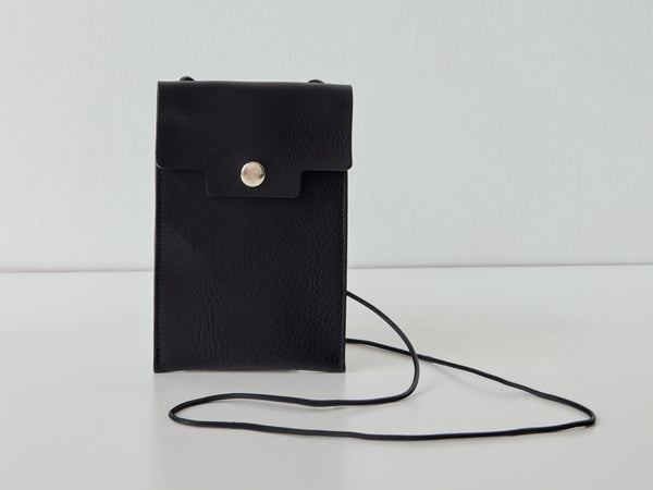 Toni Cross Body Phone Bag - Black Tumble