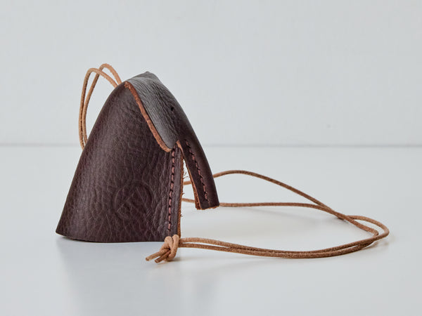 Leather Key Cover - Ettore in Dark Brown
