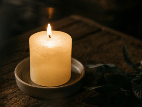 Bay & Rosemary Scented 3" x 3" Pillar Candle
