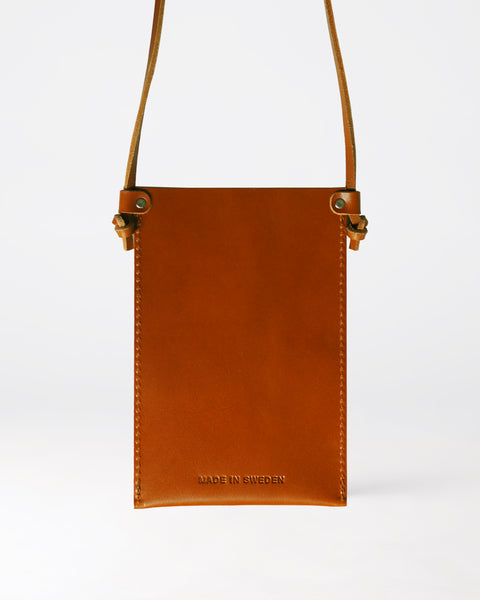 Näver Pocket Bag/Phone Bag - Cognac leather