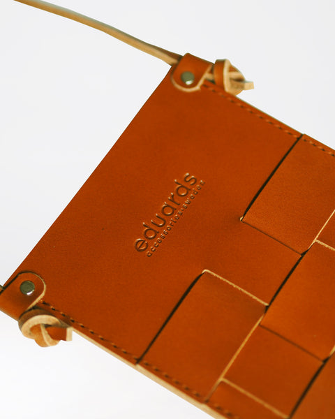 Näver Pocket Bag/Phone Bag - Cognac leather