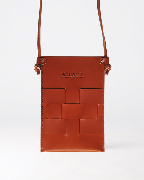 Näver Pocket Bag/Phone Bag - Cognac leather