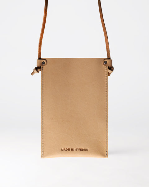 Näver Pocket Bag/Phone Bag -  Natural Leather