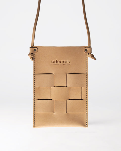 Näver Pocket Bag/Phone Bag -  Natural Leather