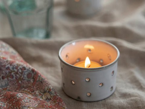 Tealight Holder Glazed Finish