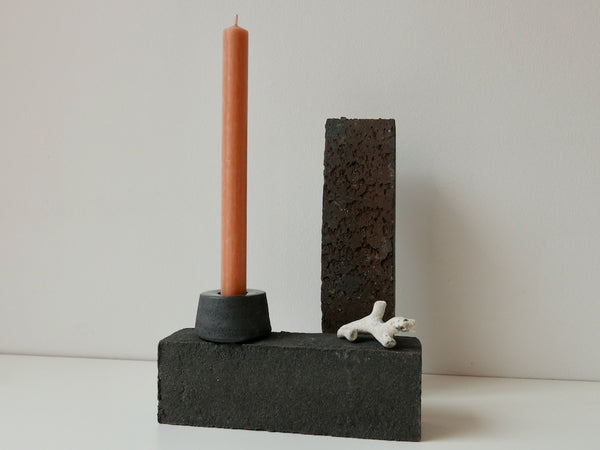 Candle Holder | Black Clay Ceramics
