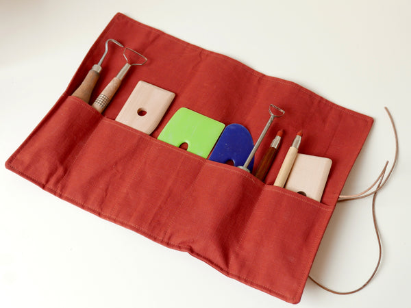 The Maker's Tool Roll - Brick Red