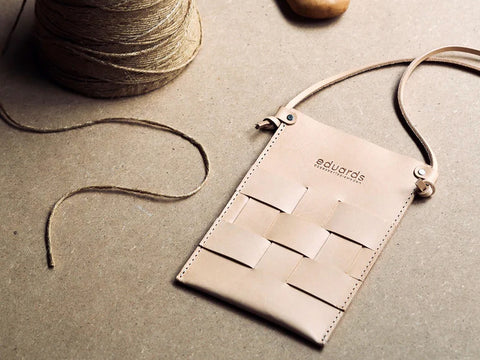 Näver Pocket Bag/Phone Bag -  Natural Leather