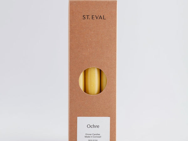 Ochre Dinner Candles Gift Pack of 6
