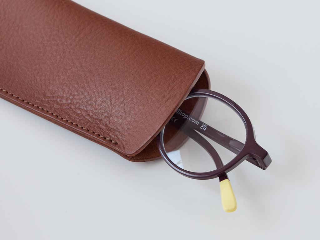 Ronda Glasses Case - Tan