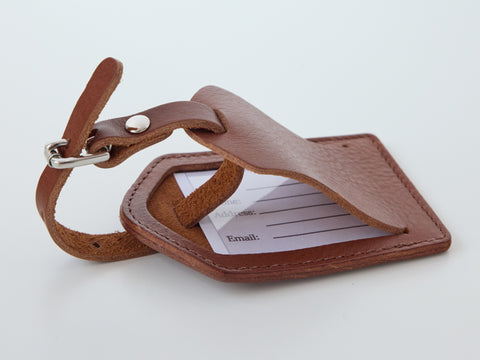 Ivano Luggage Tag - Tumbled Tan