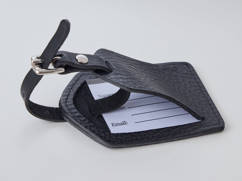 Ivano Luggage Tag - Tumbled Black