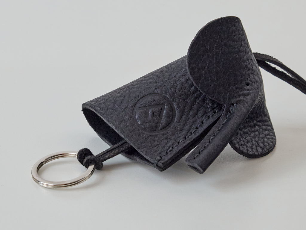 Leather Key Cover - Ettore in Black