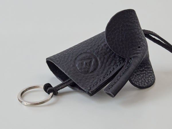 Leather Key Cover - Ettore in Black