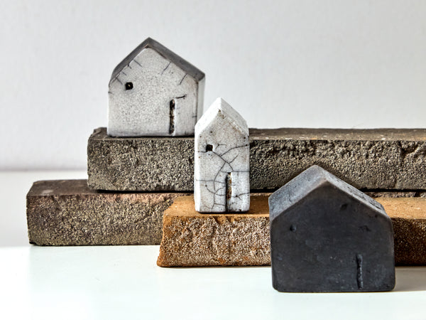 Raku Fired Ceramic Mountain House