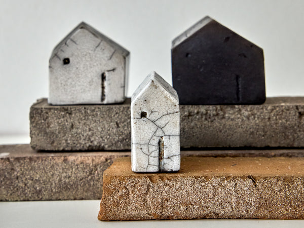 Raku Fired Ceramic Mountain House