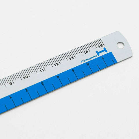 Hightide Aluminium Ruler 15cm - Blue