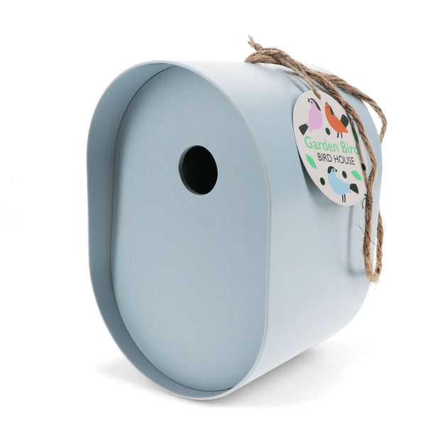Oval Bamboo Fibre Birdhouse - Blue