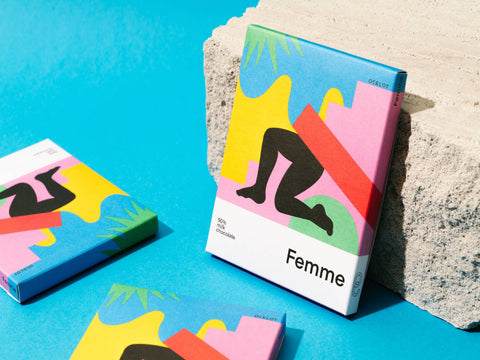Femme - Organic 55% dark milk chocolate bar
