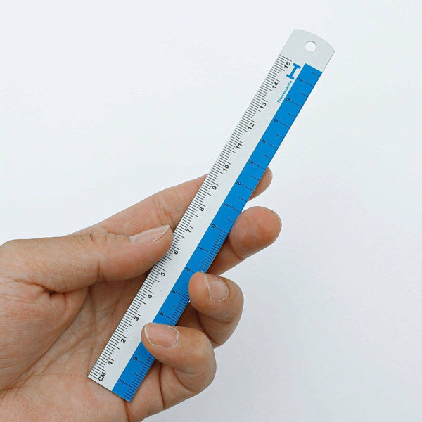 Hightide Aluminium Ruler 15cm - Blue