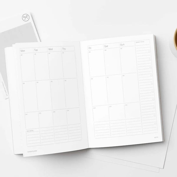 A5 Coral Undated 52 Weekly Planner