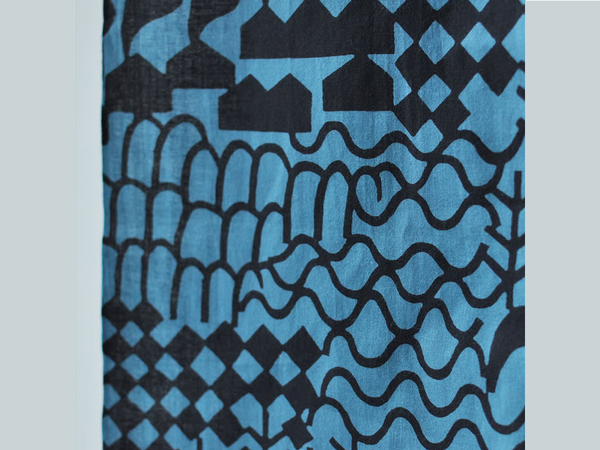 Hand Dyed Tenugui by Yotsume - Yufudake Volcano