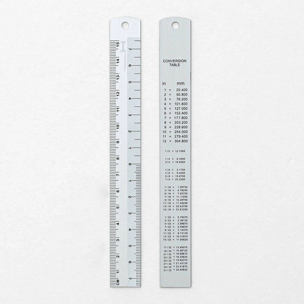Hightide Aluminium Ruler 15cm - Blue