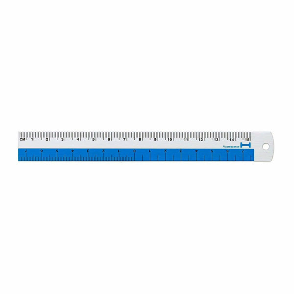 Hightide Aluminium Ruler 15cm - White