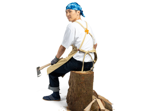 Niwaki Split Front Apron - 16 oz Canvas