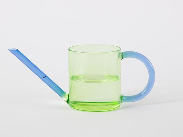 Glass Watering Can - Green | Blue