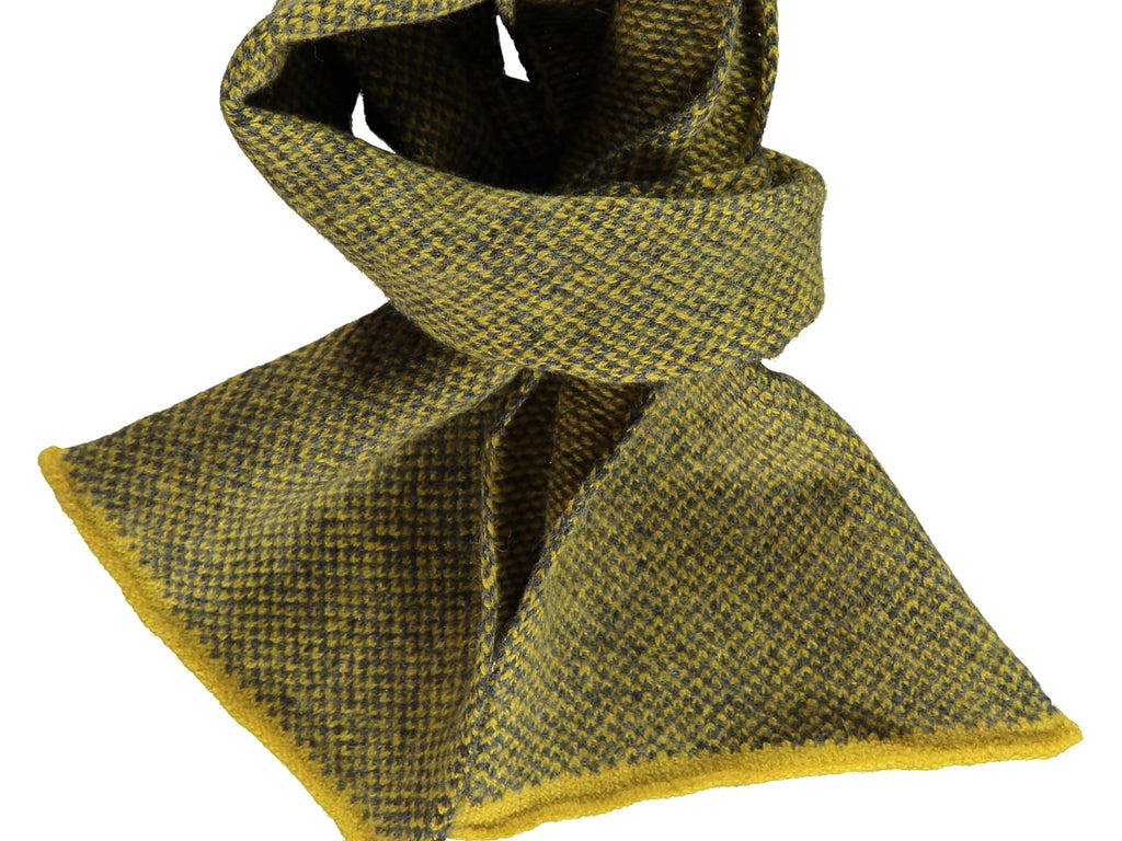 Check Lambswool Scarf - Yellow