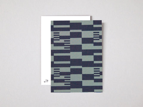 Anni print postcard | Navy & Green