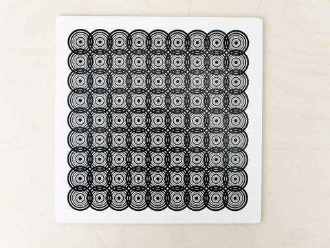 Sella Table Mat - Black on White