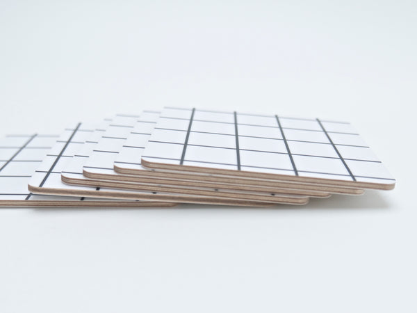 Grid Coaster - also available as a pack of 4