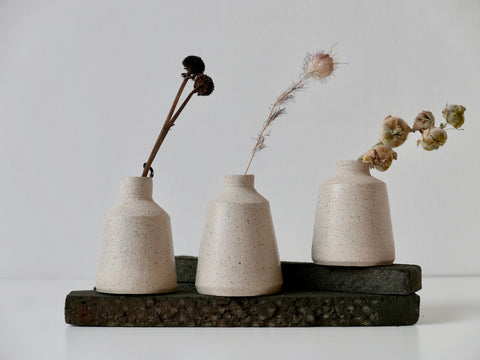 Bud Vase || - Flecked Stoneware Ceramics