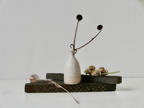 Bud Vase | - Flecked Stoneware Ceramics