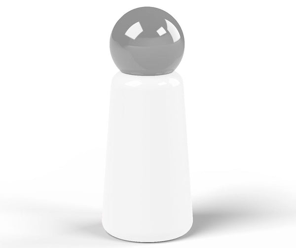 Skittle Bottle Mini 300ml - White and Dark Grey