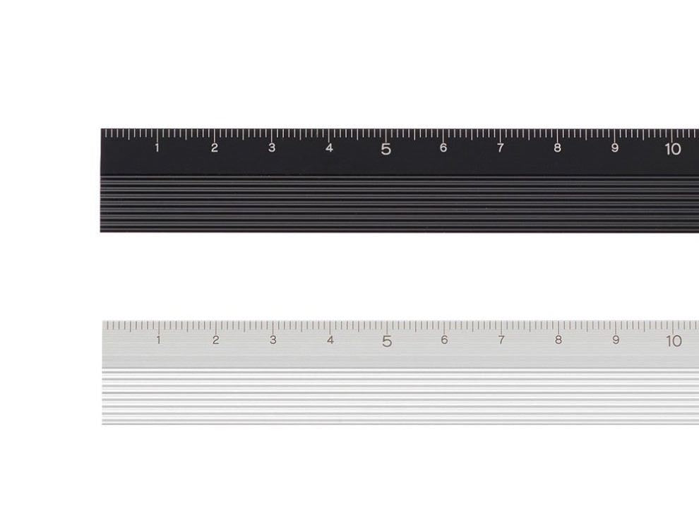 Midori Aluminium Ruler Black – Onion Studio