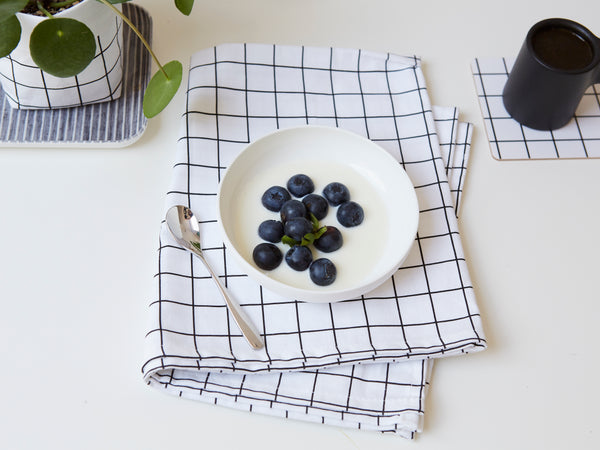 Grid Tea Towel